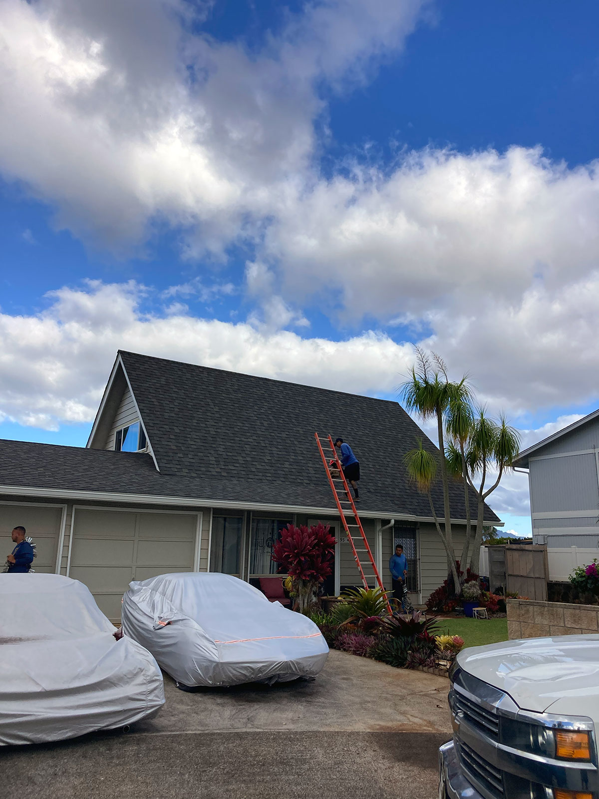 Prepping the home with a professional crew.